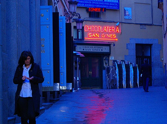 late-night chocolate in Madrid