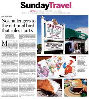 Hart's Turkey Farm story in Boston Globe
