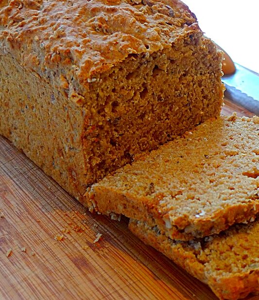 Irish brown soda bread loaf
