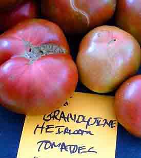 Brandywine tomatoes at Lexington Farmers Market