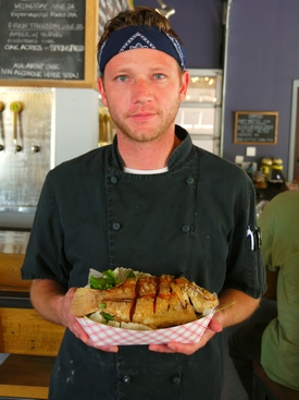 Jonathan Fanning, chef de cuisine at Smithtown Seafood in Lexington, KY