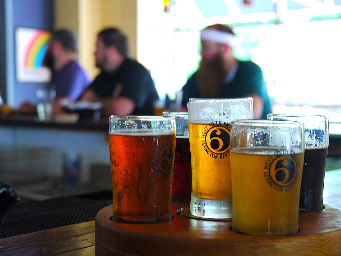 taproom at West Sixth Brewing in Lexington