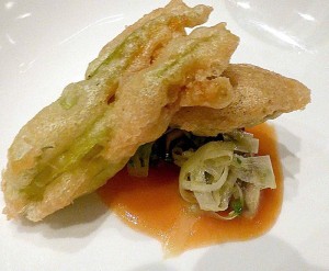 Chef Mavro zucchini tempura
