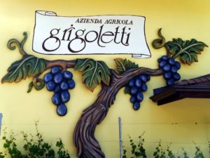 Grigoletti winery sign