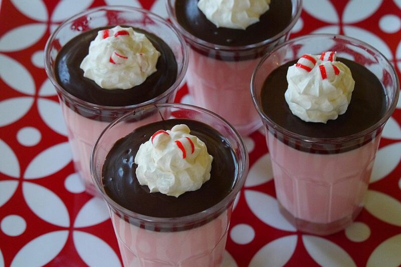 Peppermint panna cotta