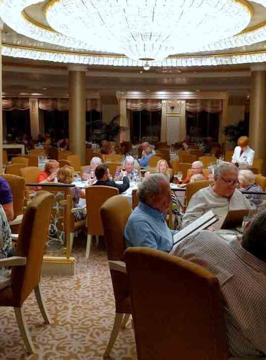 Grand dining room on Oceania's Marina