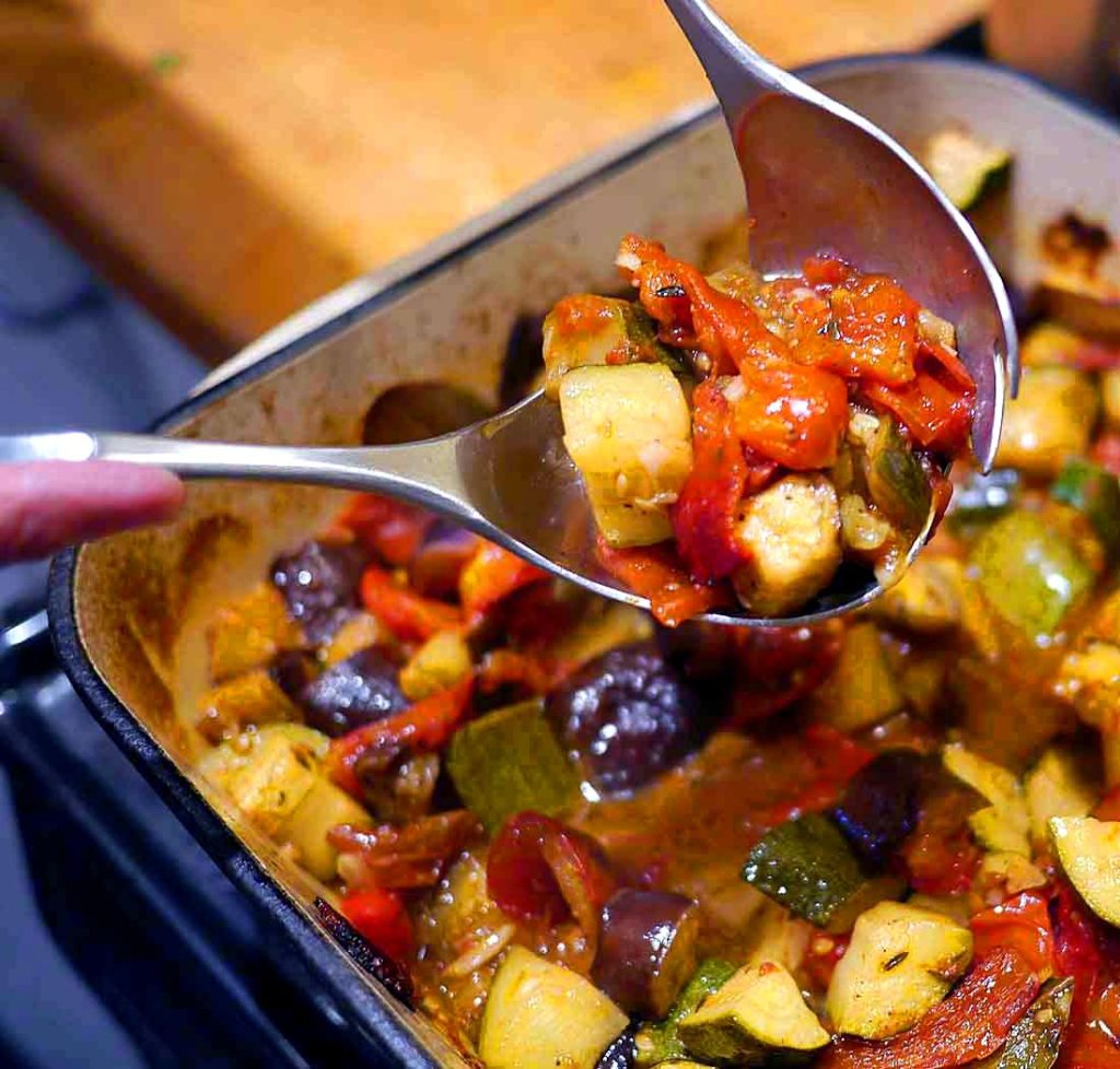 Summer love: Chinon and ratatouille