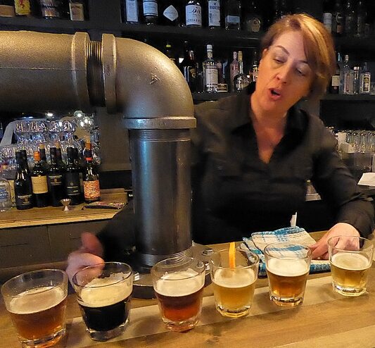beer tasting at Syndicate