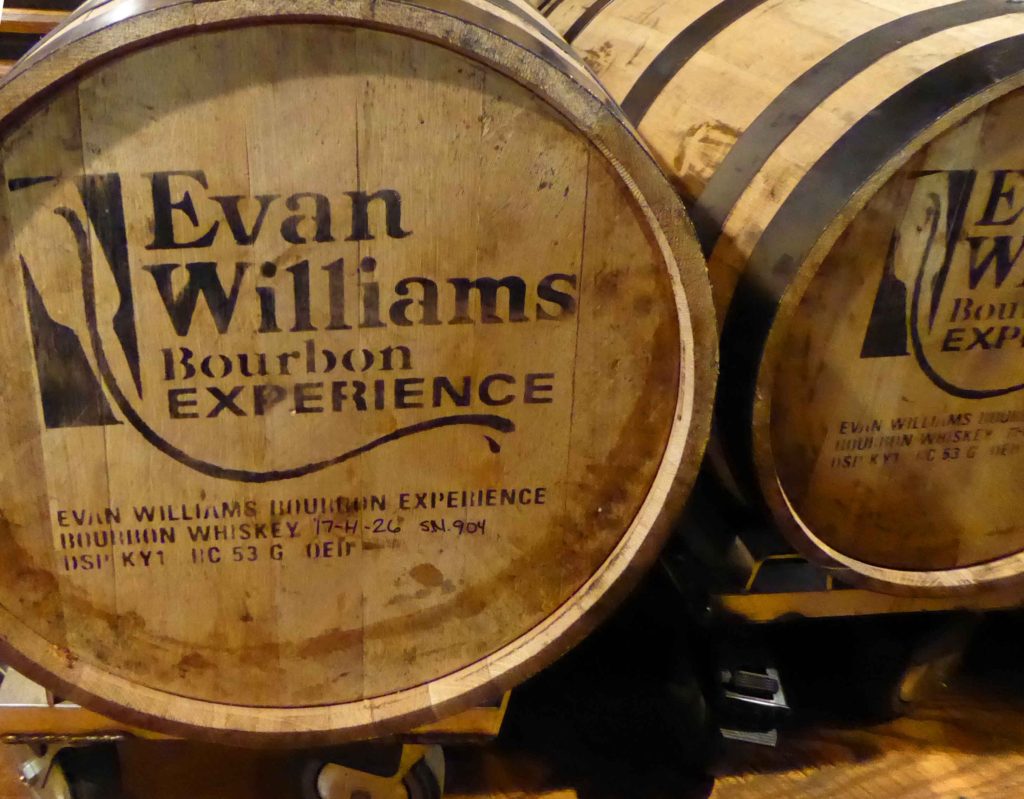 Evan Williams bourbon barrels