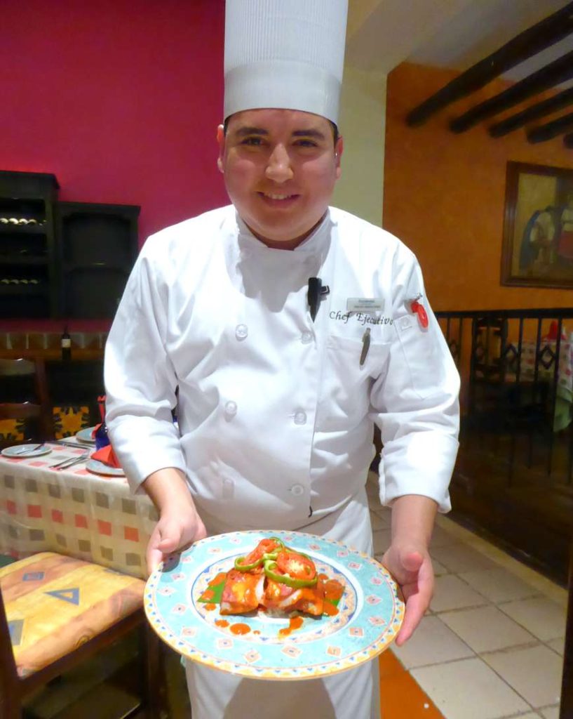 chef Israel of Occidental Cozumel