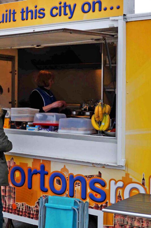 Glasgow street fare: Morton’s Rolls and fried Mars Bars