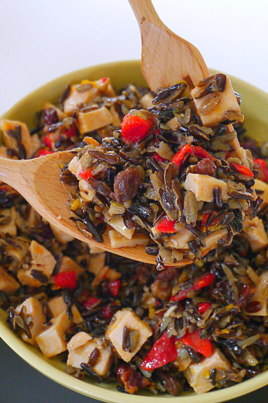 Summer travel picnic #2: wild rice salad