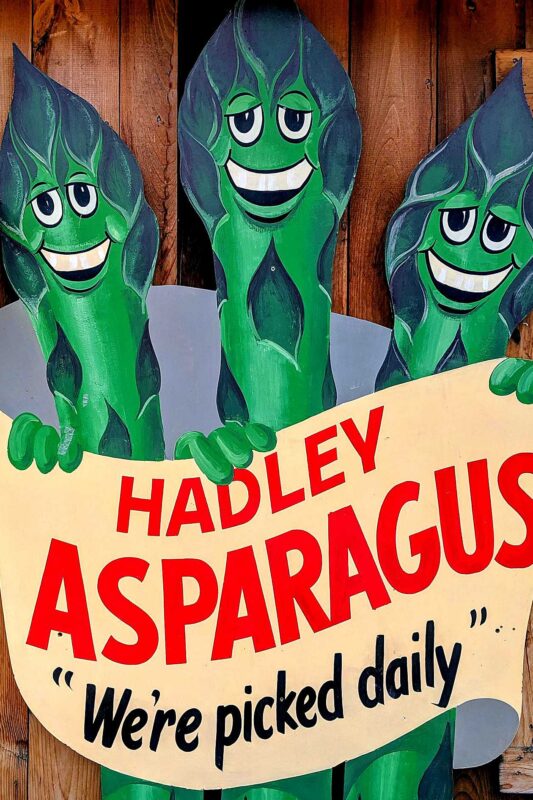 The sheer joy of Hadley asparagus