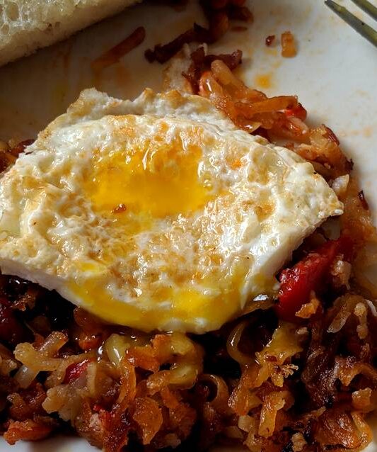 lobster hash at Crazy Beans