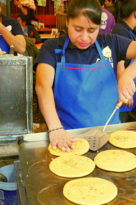 Enjoying the sheer immersion of a Mexican food market