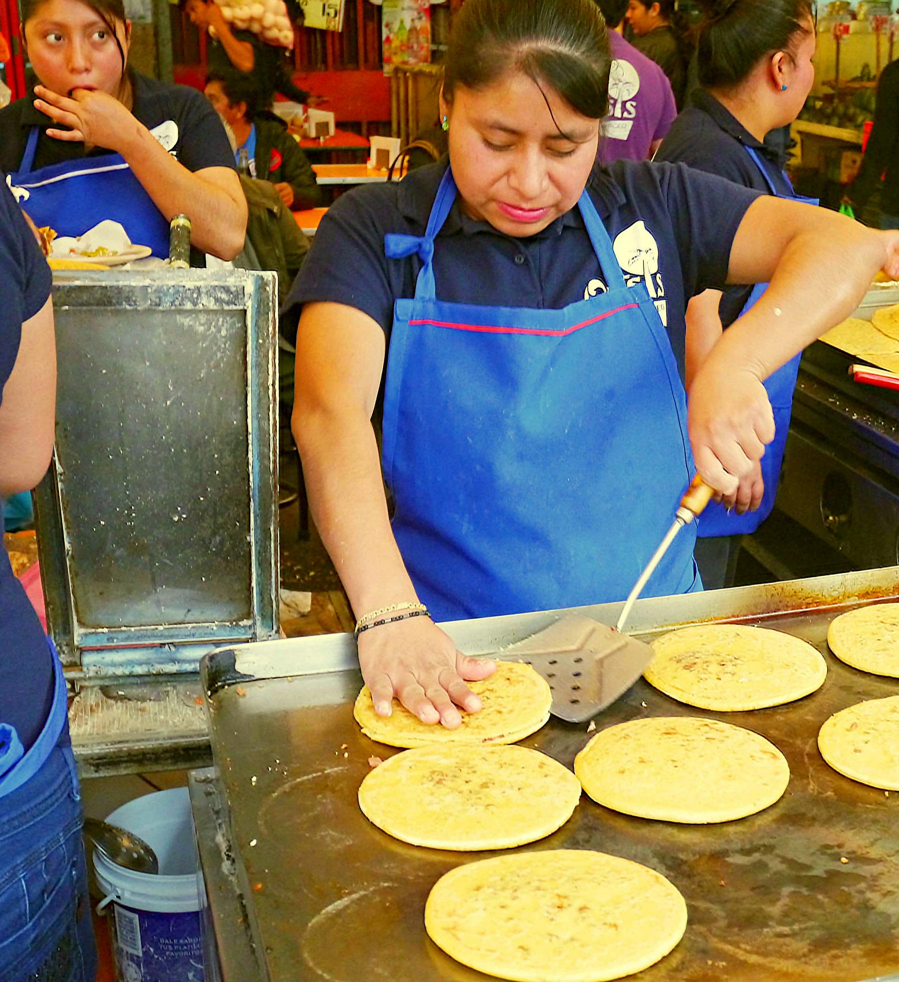 Enjoying the sheer immersion of a Mexican food market