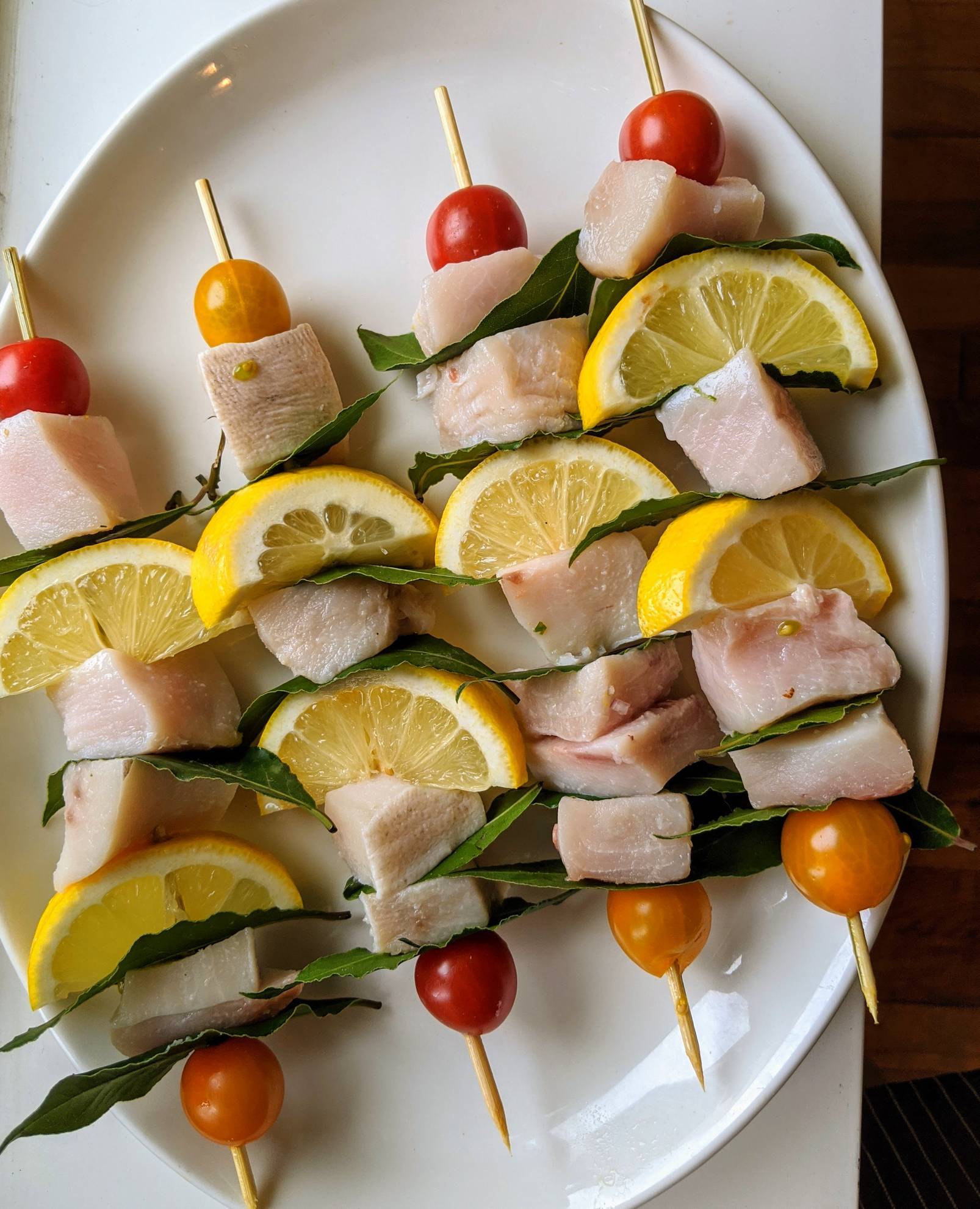 Olympian Greek laurels for swordfish kebabs