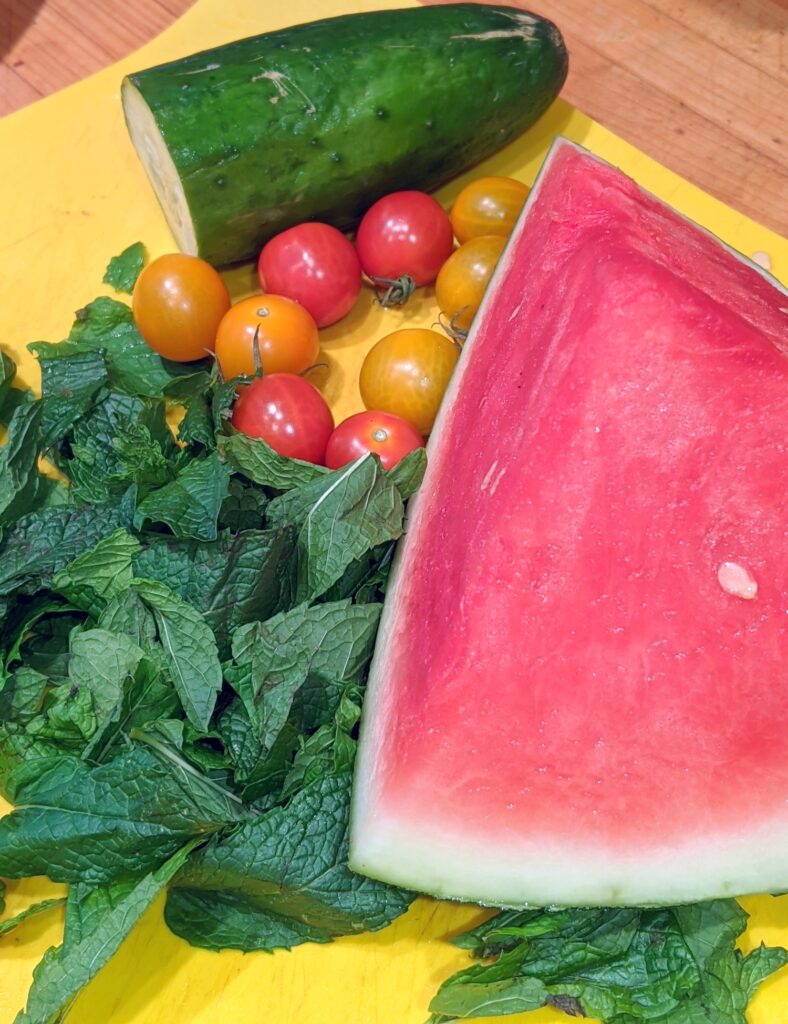 Greeks beat the heat with watermelon salad
