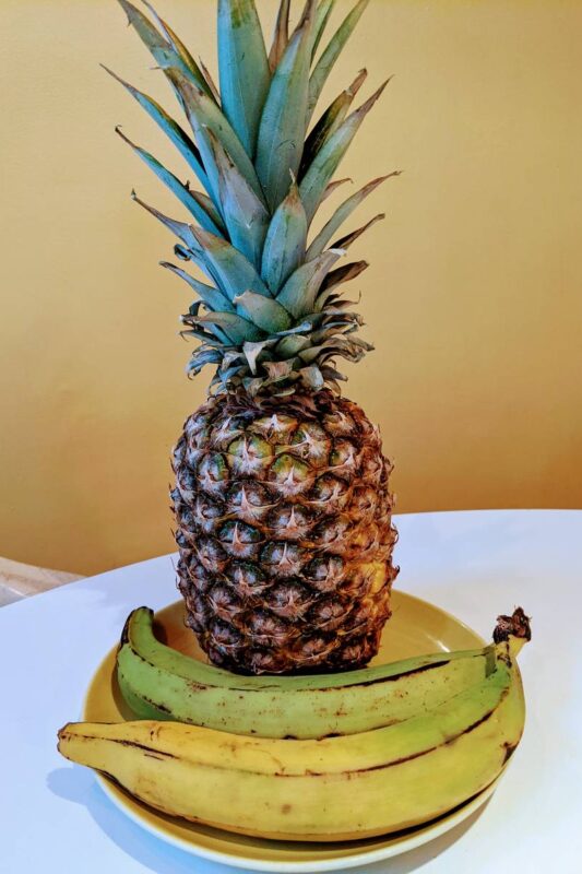 pineapple and plantains