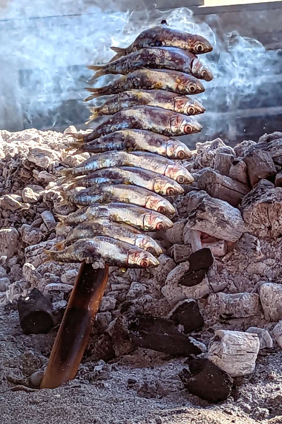 The elegant simplicity of fish on a stick