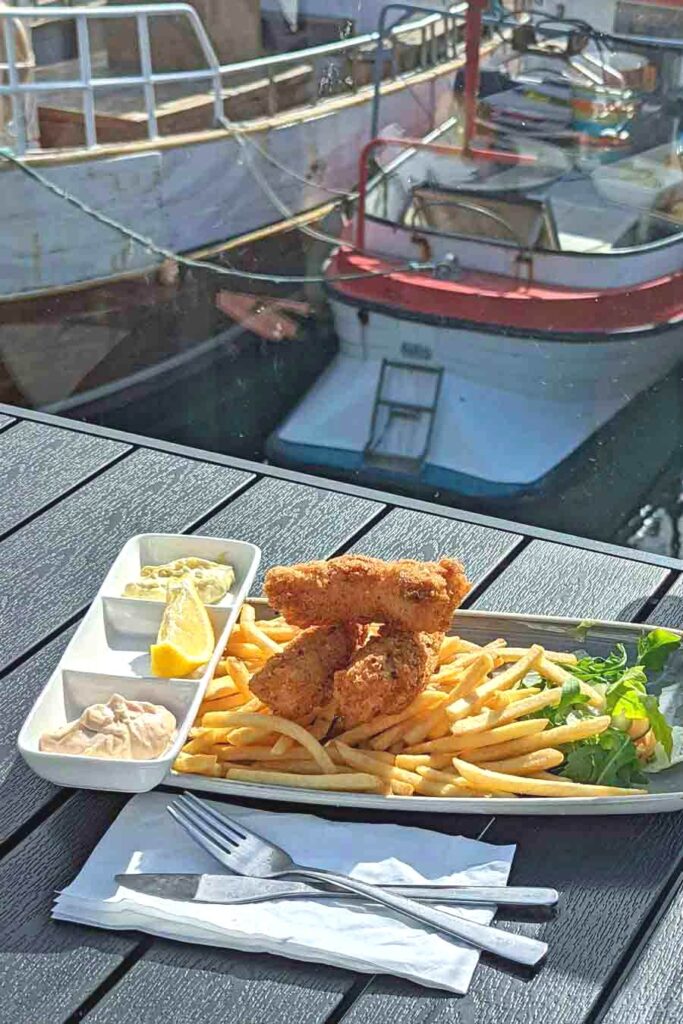 Kaffivagninn serves authentic fish and chips