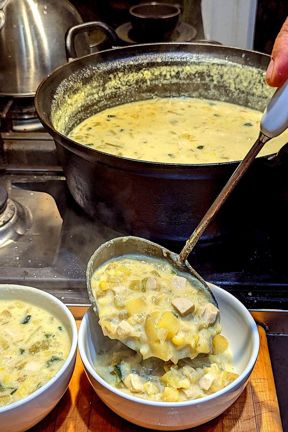 Green chile chowder an all-season pleaser